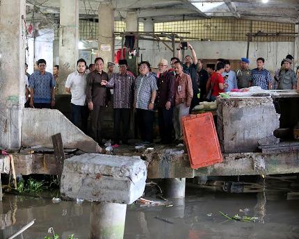 Komisi B DPRD Riau Tinjau Kondisi Pasar Selodang Inhil