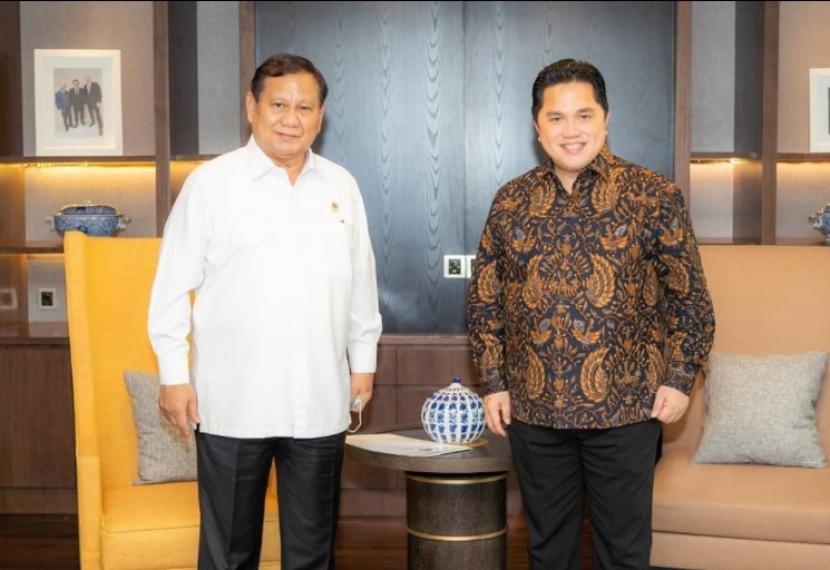 Erick Bertemu Prabowo, Samakan Persepsi dan Tingkatkan Sinergisitas