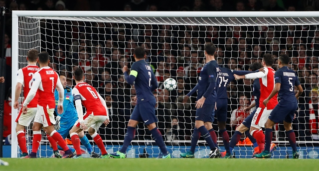 PSG Sukses Tahan Imbang Arsenal di Emirates Stadium