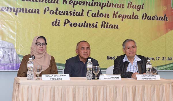 Gubri Hadiri Pelatihan Kepemimpinan Bagi Perempuan Potensial Calon Kepala Daerah di Provinsi Riau