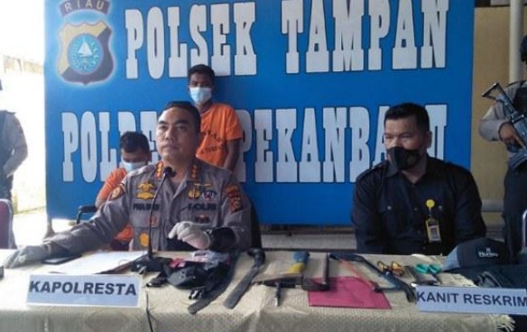 Polisi Berhasil Ciduk Rampok Bersenjata Api yang Beraksi di Indomaret Pekanbaru