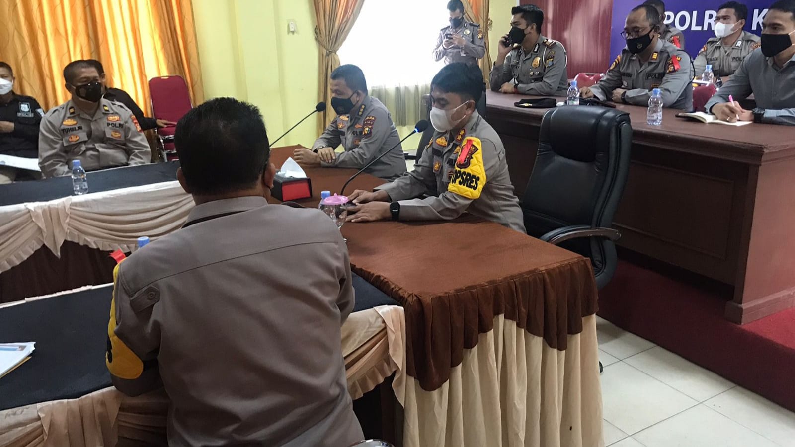 Tim Inspektorat Polda Riau Lakukan Pengawasan Operasi Lilin di Polres Kuansing