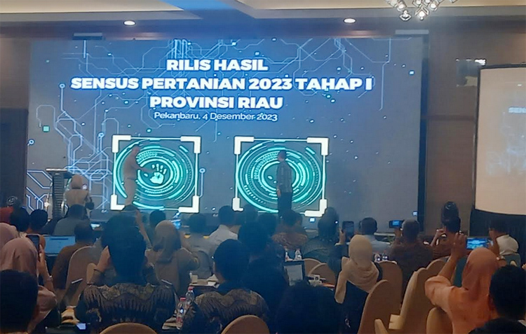 BPS Rilis Hasil Sensus Pertanian di Riau Tahap 1 Tahun 2023