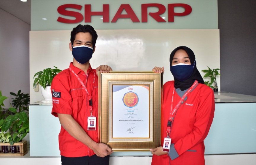 Sharp Indonesia Dianugerahi Indonesia Customer Service Quality Award 2021 (ICSQ AWARD)