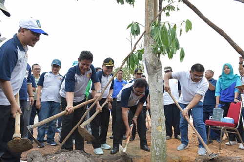 Pemprov Kepri Bersama BRK Tanam 1000 Pohon Angsana