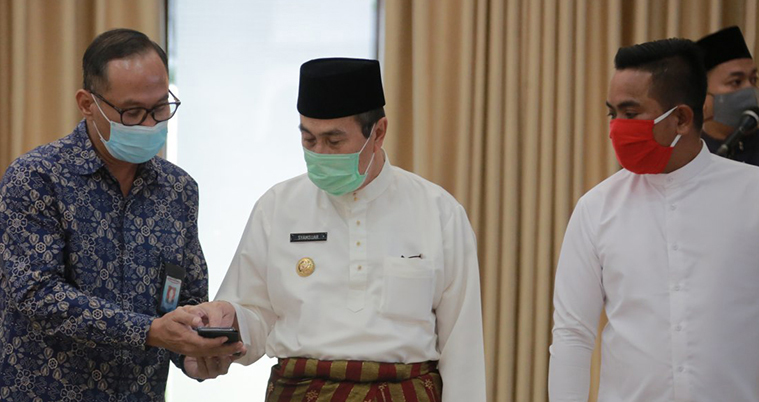 Launching Aplikasi, Bisa Pantau Penyaluran Dana Bansos di Riau