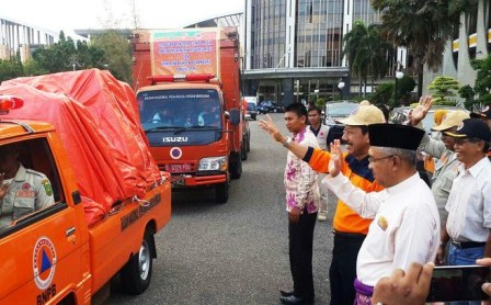 Pemprov Riau Kirim Bantuan Tahap Dua Korban Gempa Pidie Jaya Aceh