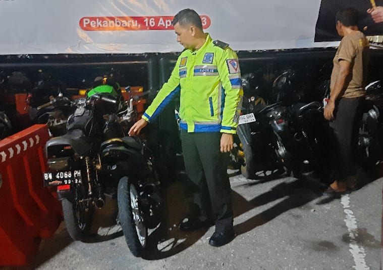 Gelar Razia Balap Liar di Sejumlah Lokasi, Polisi Sita 29 Sepeda Motor