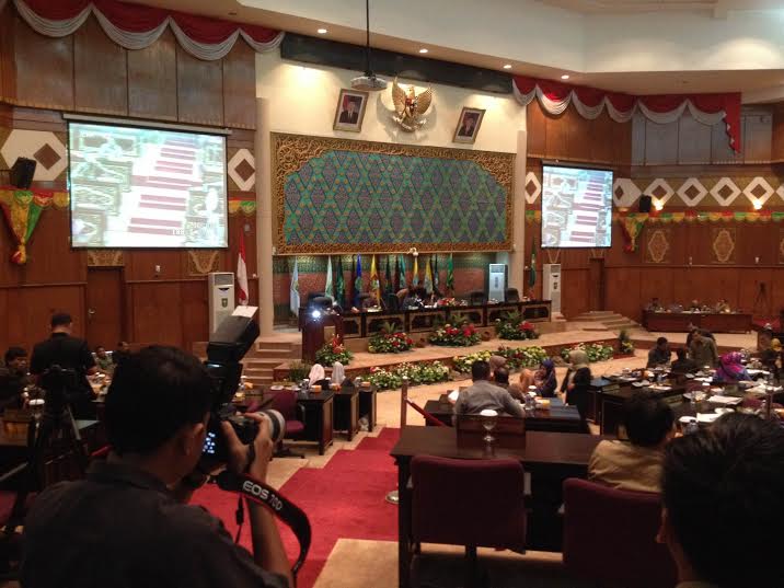 DPRD Riau Menggelar Rapat Paripurna