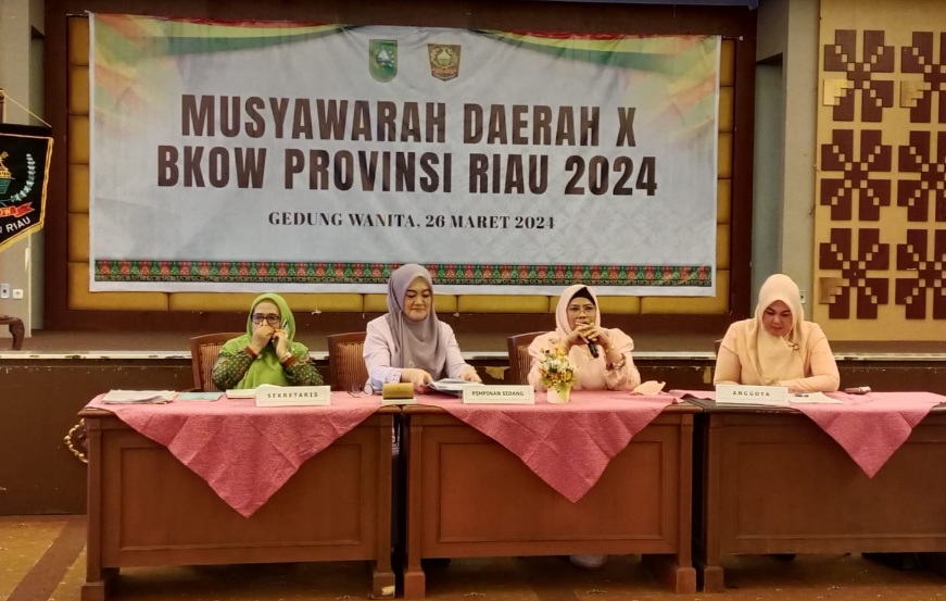 Musda X BKOW Riau, Adrias SF Adriyanto Terpilih Ketua Aklamasi