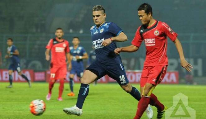 5 Gol Gonzales Loloskan Arema FC ke Final Piala Presiden