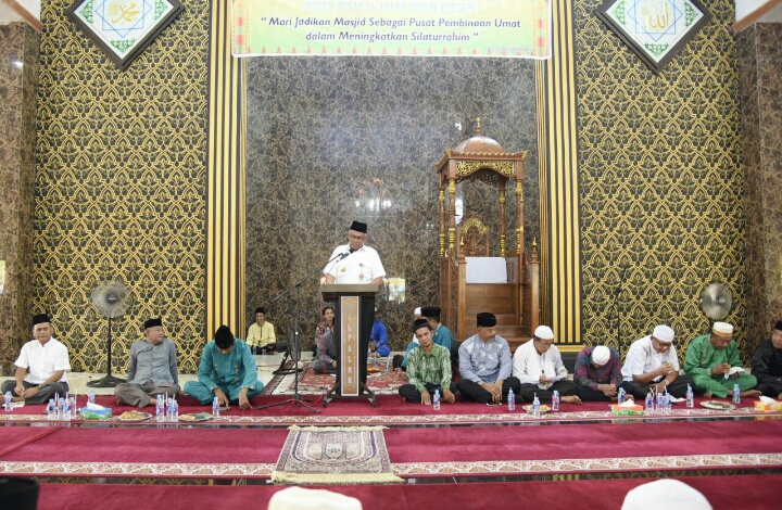 Pjs Bupati Inhil Hadiri Syukuran Peresmian Masjid Besar Al-Falah Sungai Guntung