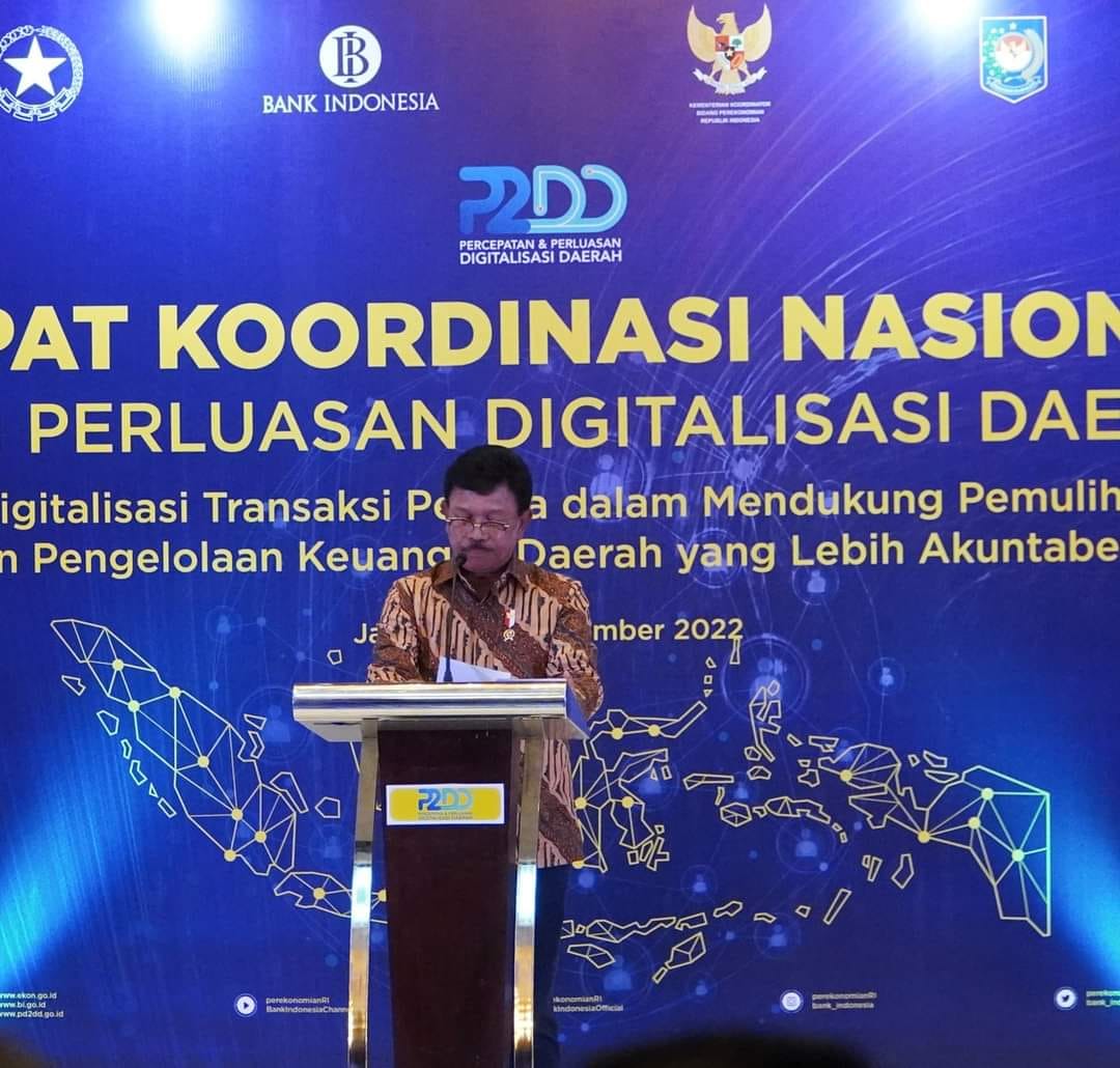 Percepat Digitalisasi Daerah, Wabup Rohil Menghadiri Rakornas P2DD