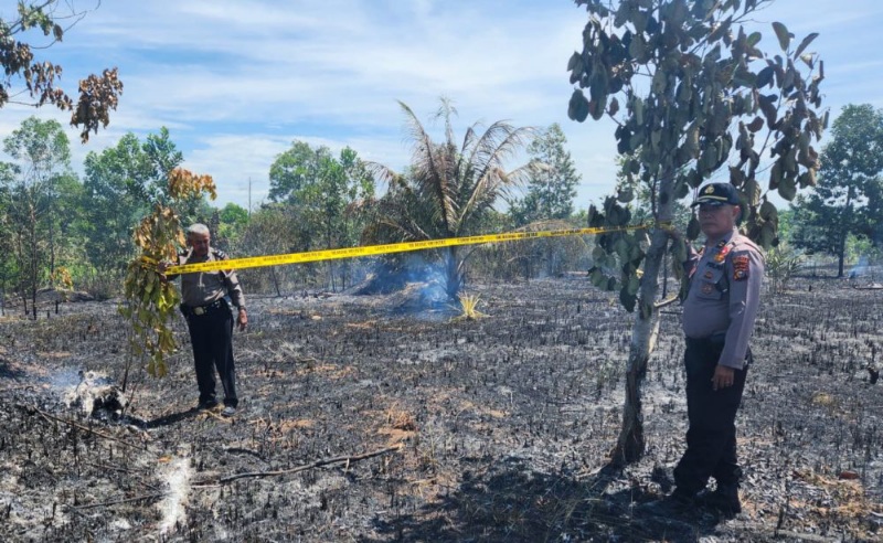 Buka Lahan Dengan Cara Membakar, Buruh Kebun di Bathin Solapan Ditangkap Polisi