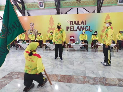 Lepas Atlet Paralimpik Riau Ke  Peparnas XVI Papua, Gubernur : Jaga Sportifitas dan Utamakan Persatu