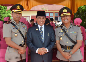 Bupati HM Wardan Hadiri peresmian peningkatan status Polda Riau