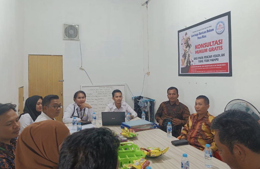 Dikunjungi tim Kanwil Kemenkumham Riau, LBH Pena Riau Siapkan Verifikasi