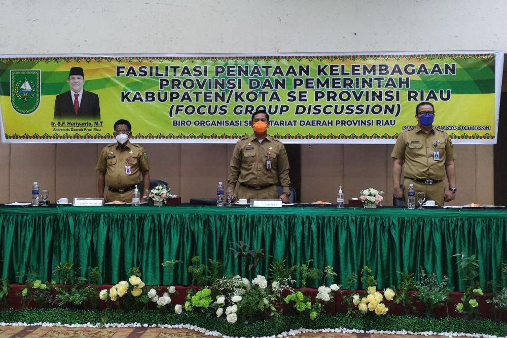 Asisten I Setdaprov Riau Resmi Buka FGD