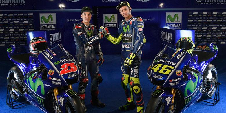 Tampilan Tunggangan Rossi dan Vinales pada MotoGP 2017