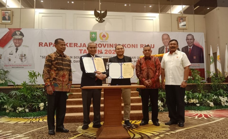 Rektor Unilak Siap Kolaborasi Dengan KONI Riau Lahirkan Mahasiswa Berprestasi