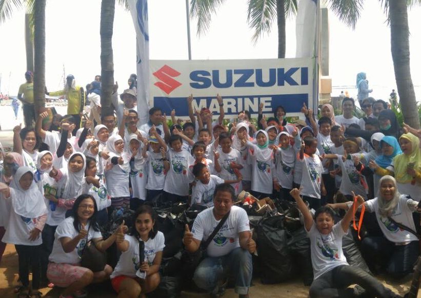 Suzuki Marine Tanamkan Kesadaran ‘Bersih Berawal Dariku’  Kepada Para Siswa SD“