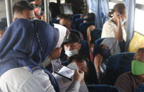 Belum Divaksin, Tiga Penumpang Bus Antar Provinsi Diminta Turun