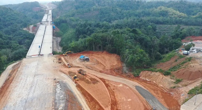Progres Pembangunan tol Bangkinang - Koto Kampar Sudah Capai 75 Persen
