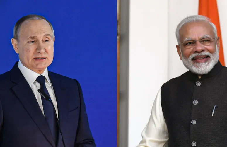 Vladimir Putin dan Modi Bahas Kerja sama Rusia-India via Sambungan Telepon