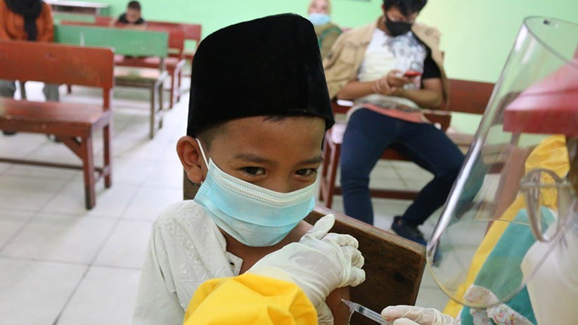 41.425 Anak 6-11 Tahun di Pekanbaru Selesai Vaksin Pertama