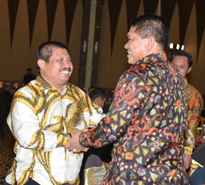 Bupati Amril Mukminin Hadiri Acara Kenal Pamit Kapolda Riau Baru