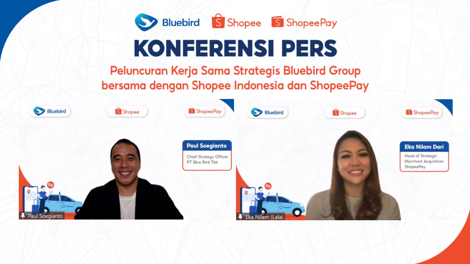 Berangkat Aman, Belanja Nyaman dengan Bluebird Group, Shopee Indonesia, dan ShopeePay
