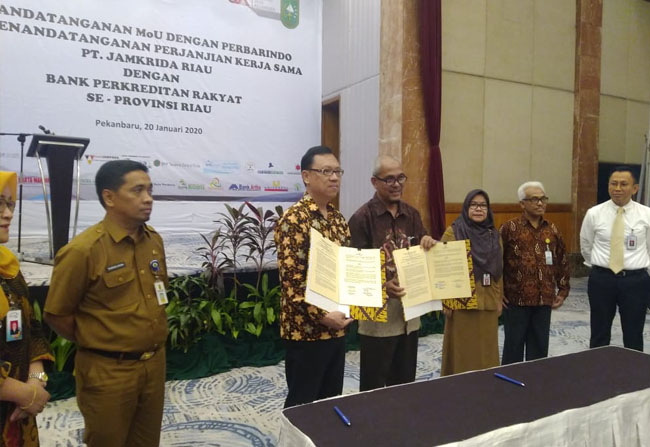 Pemprov Riau Kerjasama Jamkrida dengan BPR Se-Riau