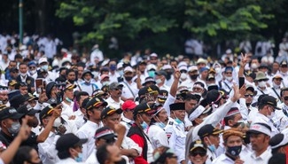 Ribuan Kepala Desa Deklarasi Jokowi 3 Periode Usai Lebaran