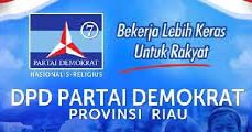Jajaran DPD Partai Demokrat Riau Dilantik di Jalan Gajah Mada