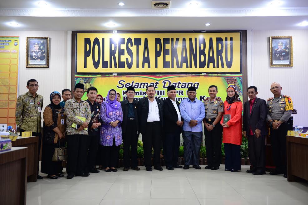 Kunker Komisi VIII DPR RI di Prov Riau ke Polresta Pekanbaru