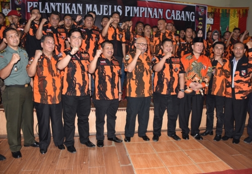 Bupati Amril Hadiri Pelantikan PP Riau