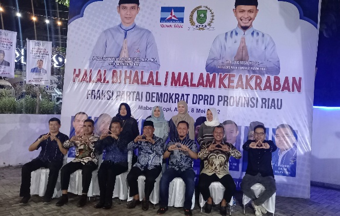 Halal bi halal Fraksi Demokrat Riau, Solidkan Barisan Untuk Raih Kemenangan di Tahun Politik