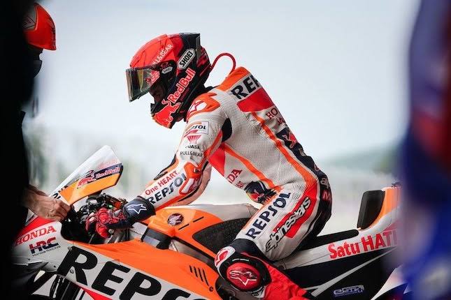 Komentar Pertama Marquez Usai Kecelakaan di Warm Up MotoGP Mandalika