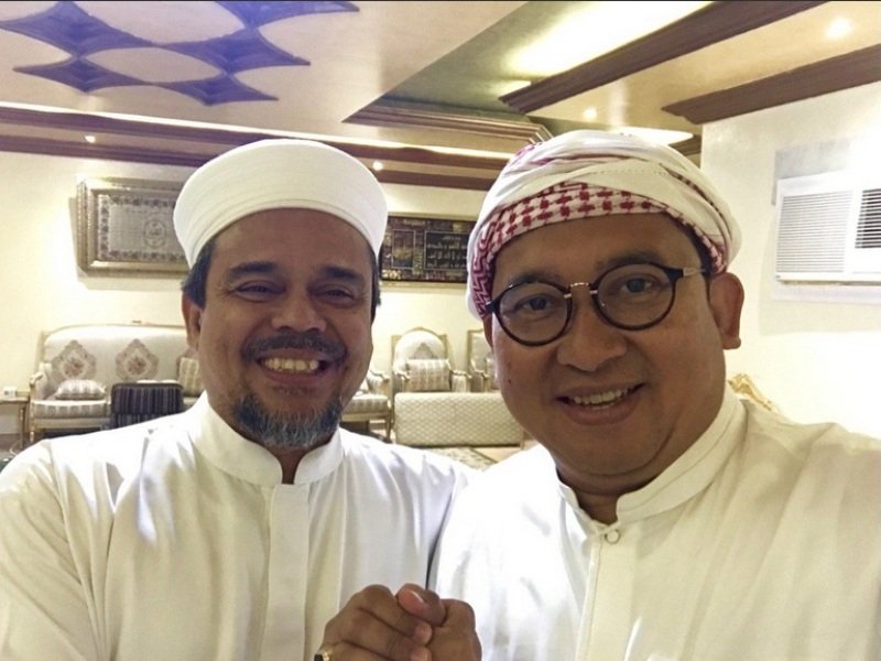 Fadli Zon Temui Habib Rizieq di Makkah Bahas Pilpres 2019