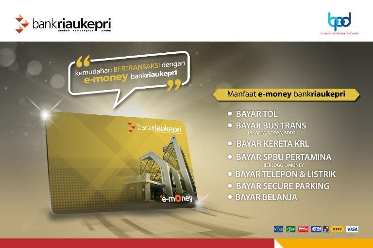 Nikmati Kemudahan e-Money Bank Riau Kepri, Digunakan untuk Berbagai Transaksi
