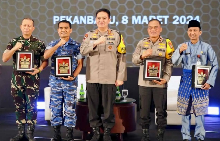 Ikuti Rapim TNI-Polri, Plh Sekda Riau Sampaikan Dua Poin Penting
