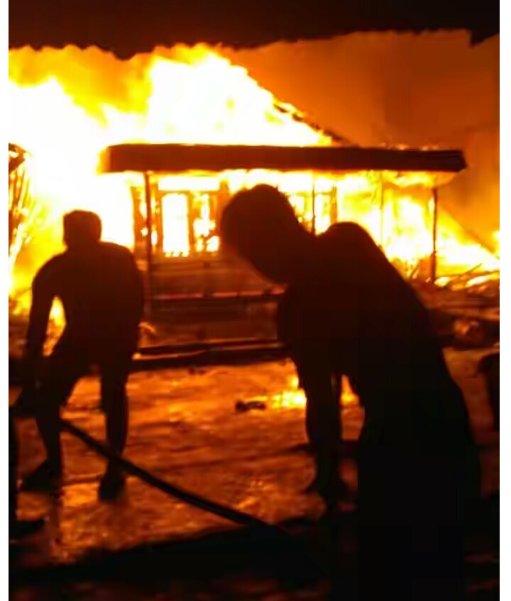 Lagi, Kebakaran di Inhil, 5 Unit Rumah Habis Dilalap Api