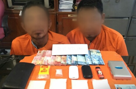 Kerap Transaksi Narkoba, 2 Pemuda Inhil Ditangkap Polisi