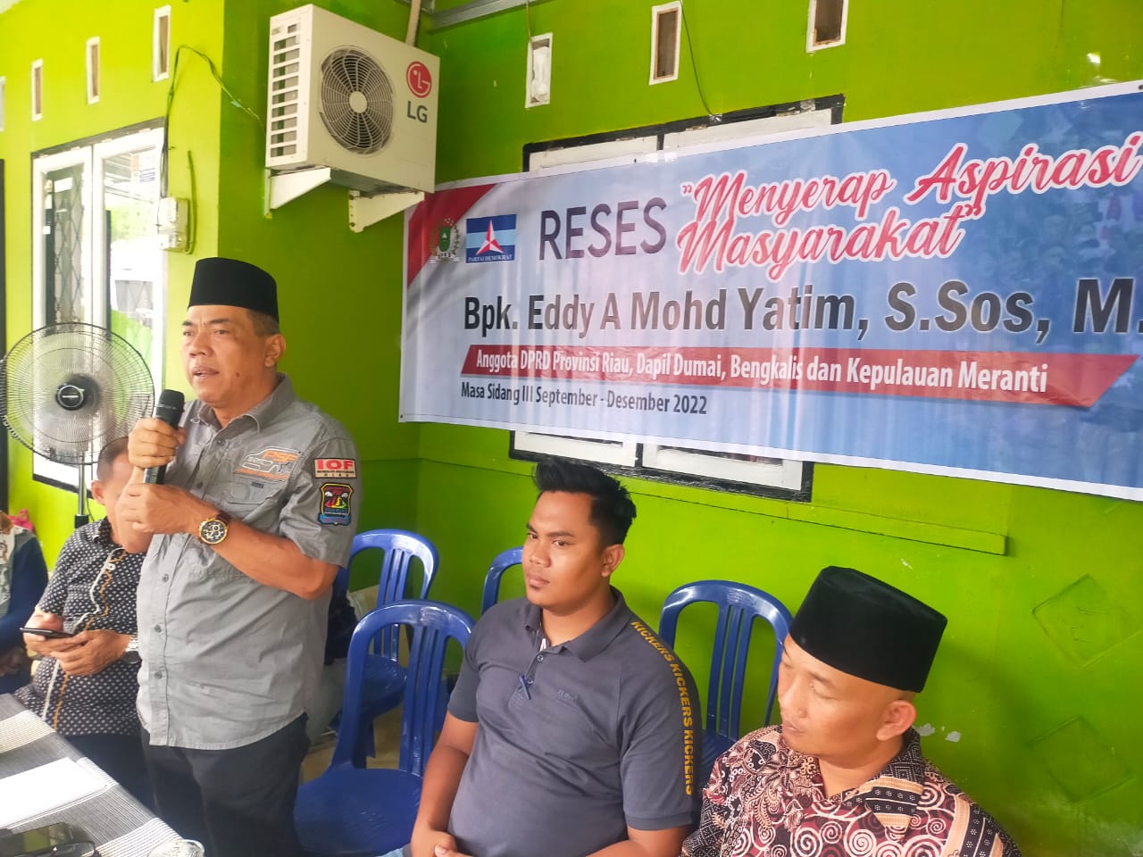 Reses Eddy Yatim di Perumahan Villa Permata Pemadang Pudu, Dihadiri Anggota DPRD Bengkalis