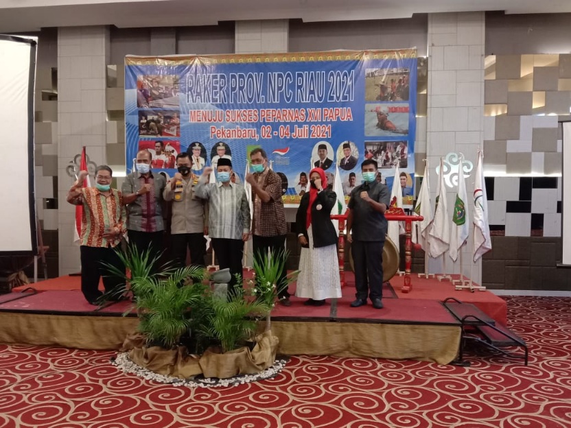 Sekdaprov Buka Rapat Kerja NPC Riau 2021
