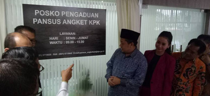 Wakil Ketua DPR Resmikan Posko Pengaduan Pansus Angket KPK