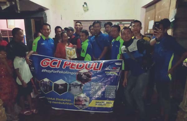 Kepedulian Bikers GSX Club Indonesia  Terhadap Korban Bencana Alam