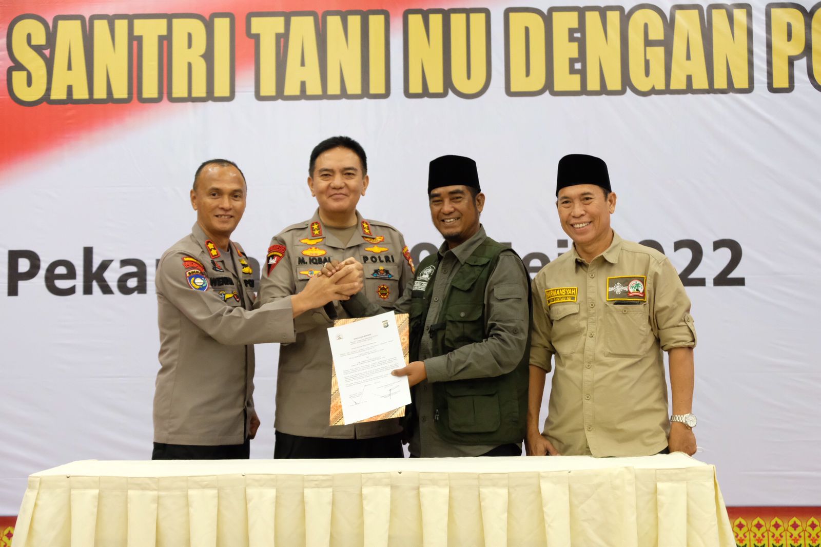 DPP Santri Tani NU lakukan Kerjasama Sinergitas dan kemItraan bersama Polda Riau