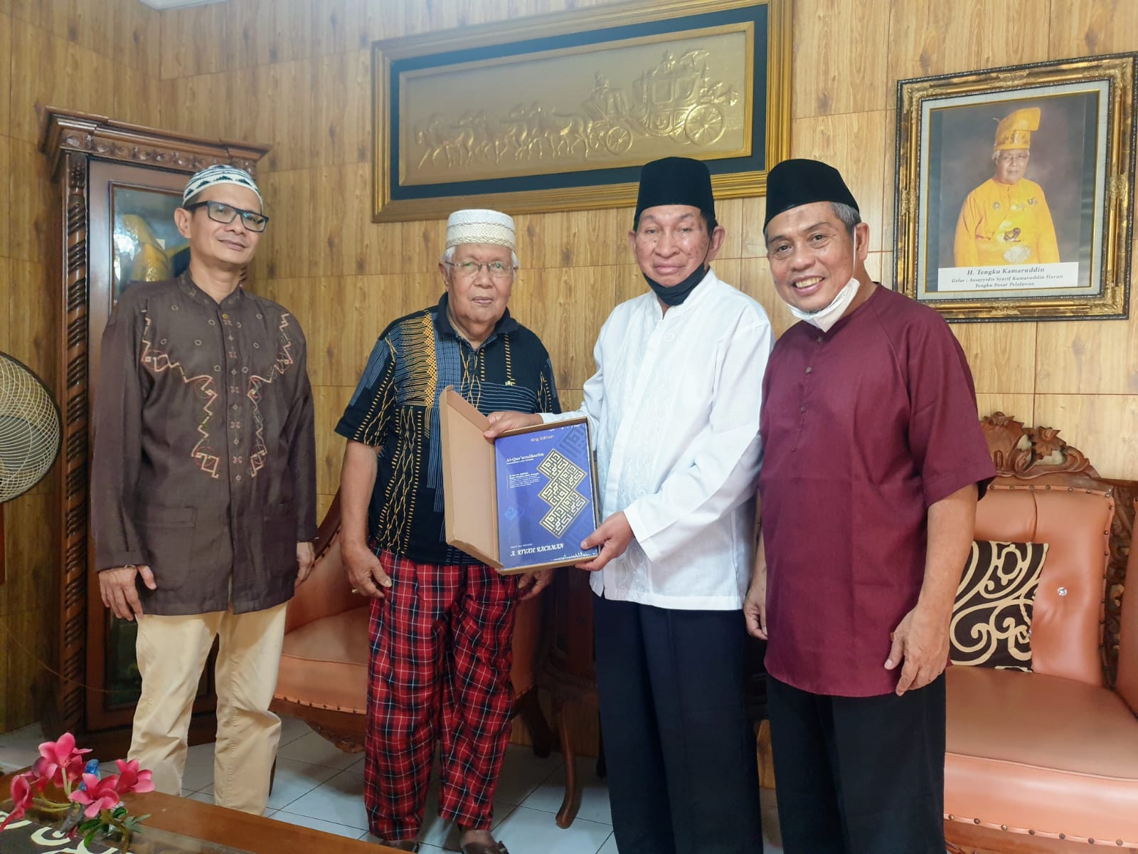 Pimpinan Terpilih Mubeslub LAMR Temui Sultan Pelalawan, Tugas Menjaga Adat Melayu