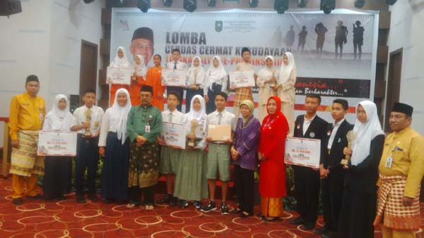 Pelalawan Raih Juara Pertama Lomba Cerdas Cermat Kebudayaan Tingkat Provinsi
